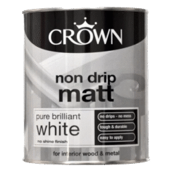 CROWN Non Drip Matt - Nenutekantys matiniai dažai