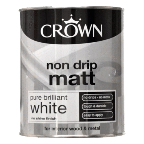 CROWN Non Drip Matt - Nenutekantys matiniai dažai
